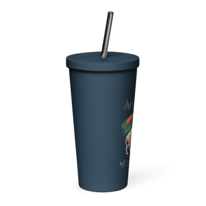 "MY SPHYNX CAT IS MY LUCKY CHARM" - TUMBLER