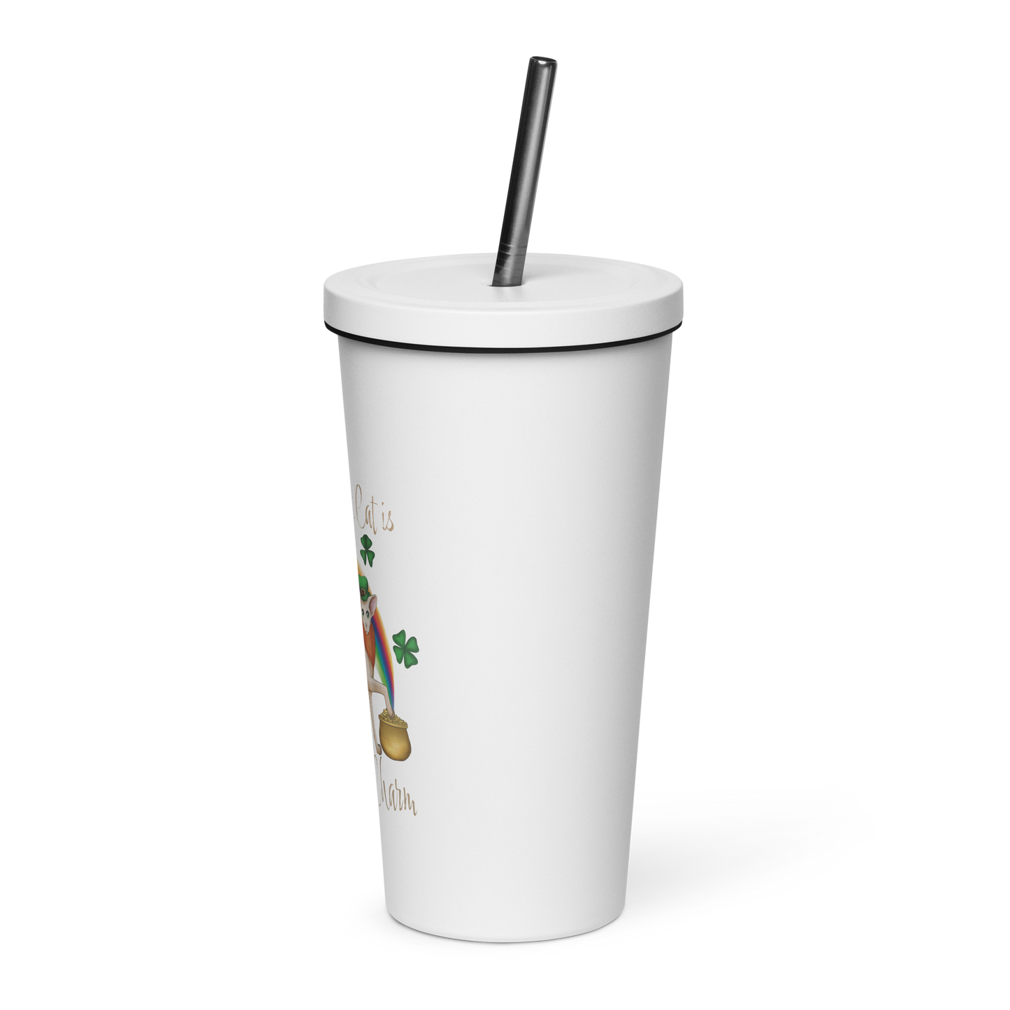 "MY SPHYNX CAT IS MY LUCKY CHARM" - TUMBLER