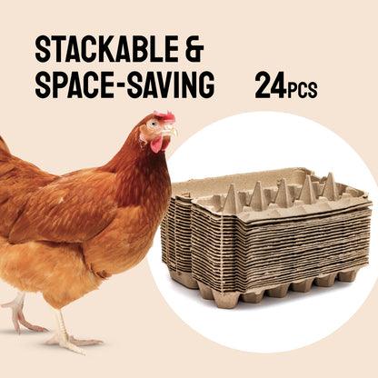Laid in USA: Reusable, Compostable Egg Cartons (Bulk)