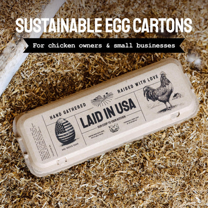 Laid in USA: Reusable, Compostable Egg Cartons (Bulk)
