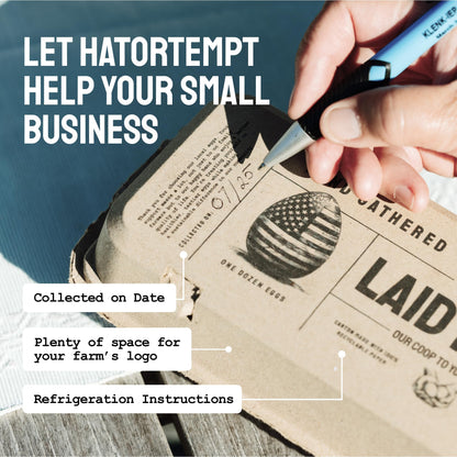 Laid in USA: Reusable, Compostable Egg Cartons (Bulk)