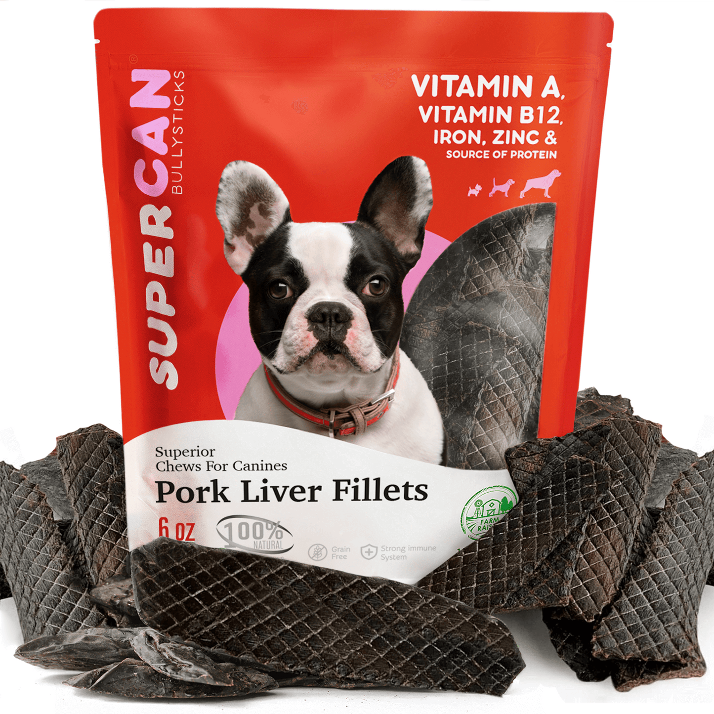 Super Foods Porky Liver Fillets 6oz