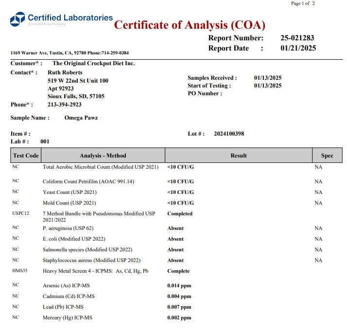 Pre-Order Omega Pawz - Liquid Omega 3 Oil for Dogs and Cats