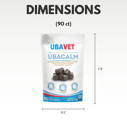 UBAVET Ubacalm Calming and Stress Relief Soft Dog Chews
