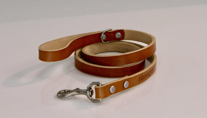 Handmade leather dog leash