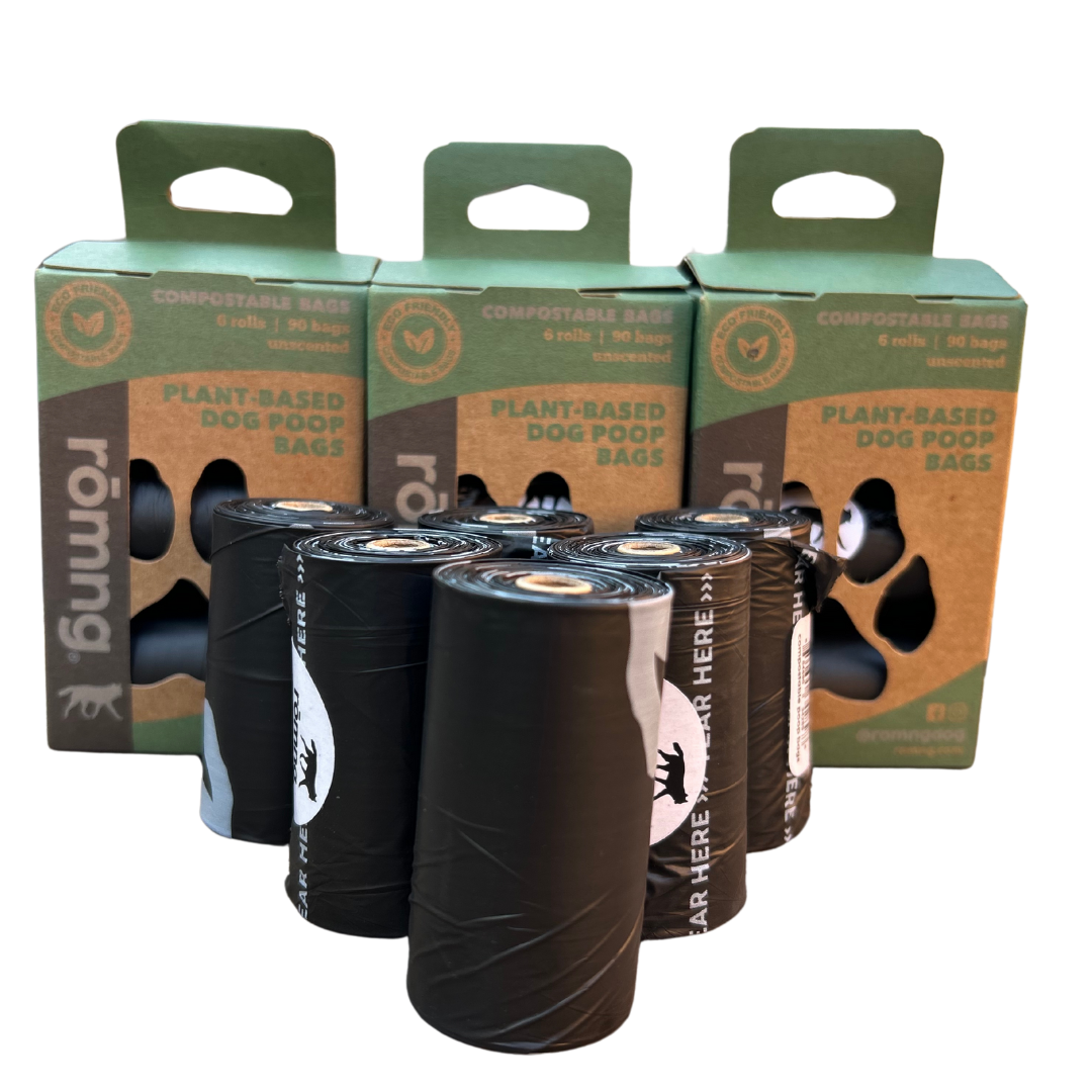 Compostable plant-based dog poop bags