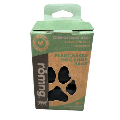 Compostable plant-based dog poop bags