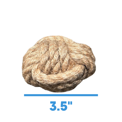 Hemp rope dog tug toy