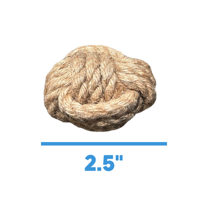 Hemp rope dog tug toy