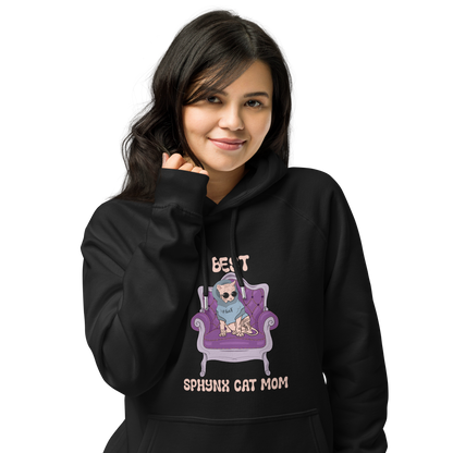 "BEST SPHYNX CAT MOM" UNISEX ECO HOODIE