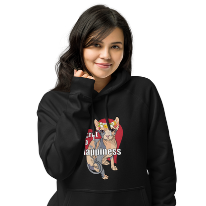 "MY SECRET TO HAPPINESS" ECO HOODIE