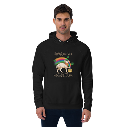 "MY SPHYNX IS MY LUCKY CHARM" UNISEX ECO HOODIE