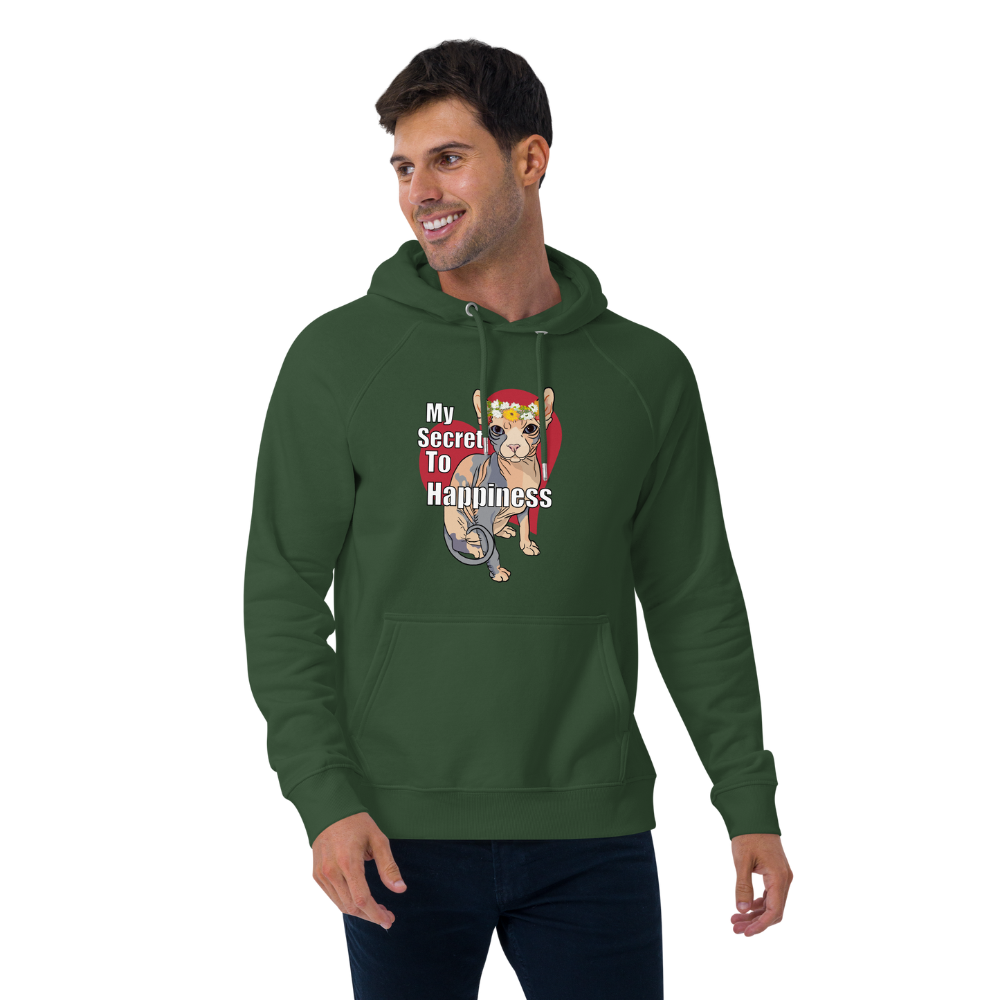 "MY SECRET TO HAPPINESS" UNISEX ECO TEE