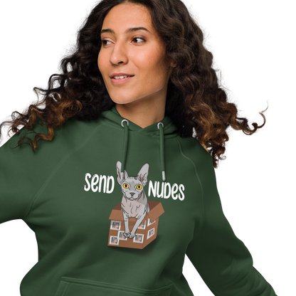 "SEND NUDES" WOMEN'S ECO HOODIE