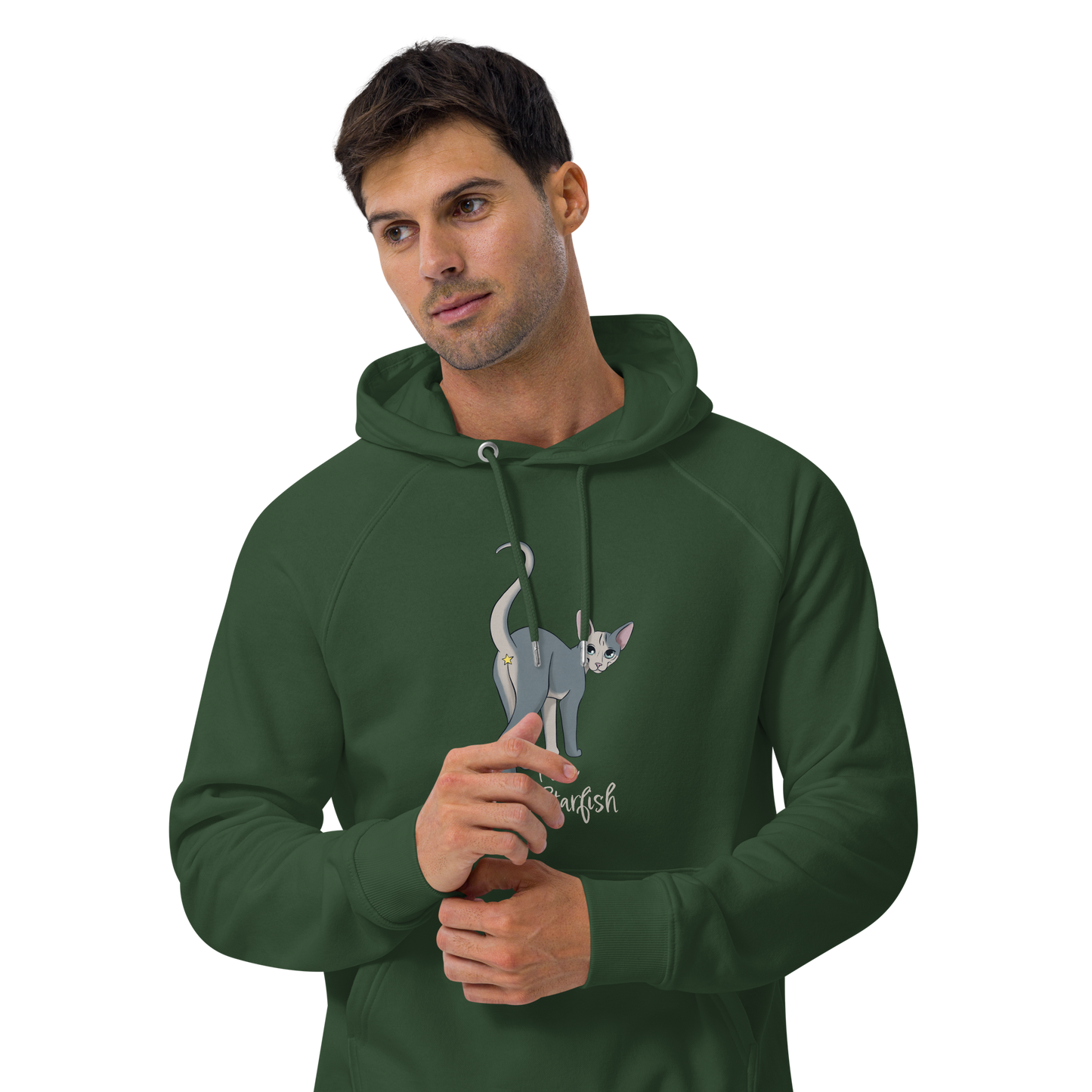 "I LOVE SPHYNX STARFISH" UNISEX ECO HOODIE