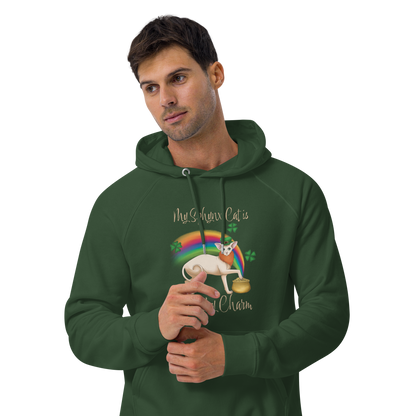 "MY SPHYNX IS MY LUCKY CHARM" UNISEX ECO HOODIE