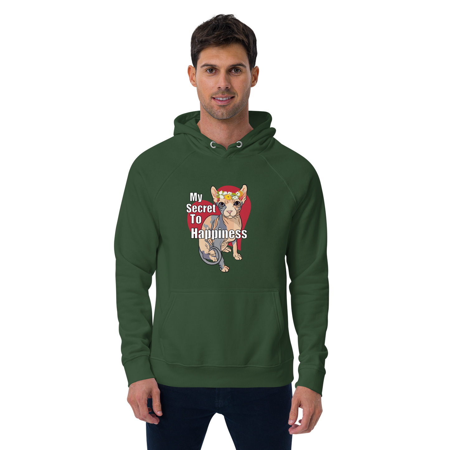 "MY SECRET TO HAPPINESS" UNISEX ECO TEE