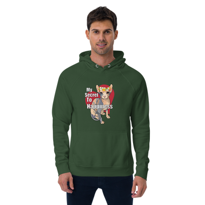 "MY SECRET TO HAPPINESS" UNISEX ECO TEE