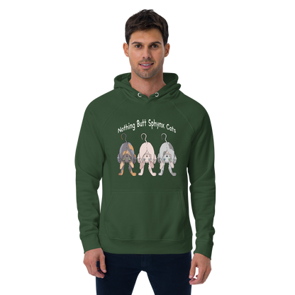 "NOTHING BUTT SPHYNX CATS" UNISEX ECO HOODIE