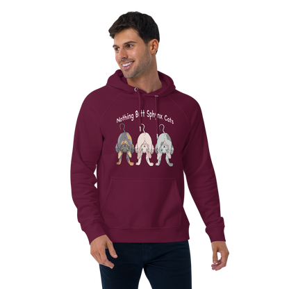 "NOTHING BUTT SPHYNX CATS" UNISEX ECO HOODIE