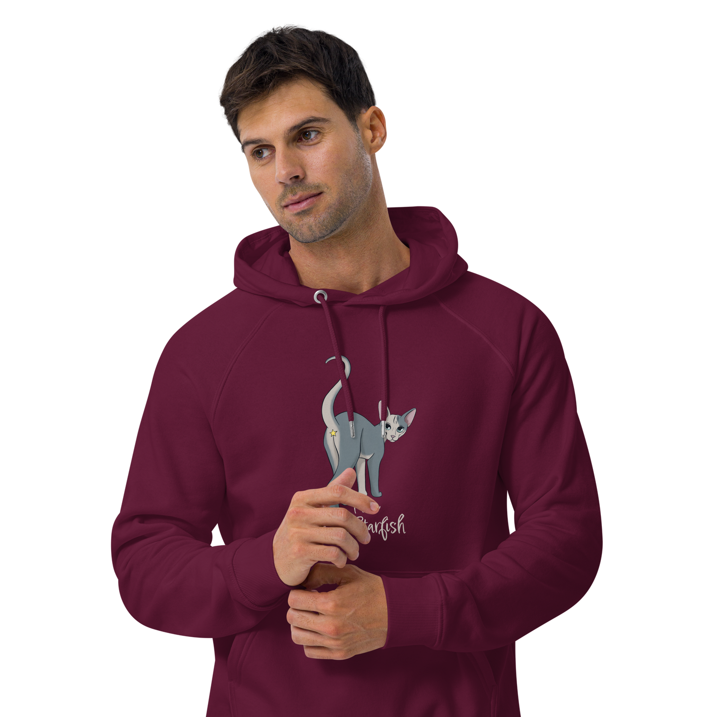 "I LOVE SPHYNX STARFISH" UNISEX ECO HOODIE