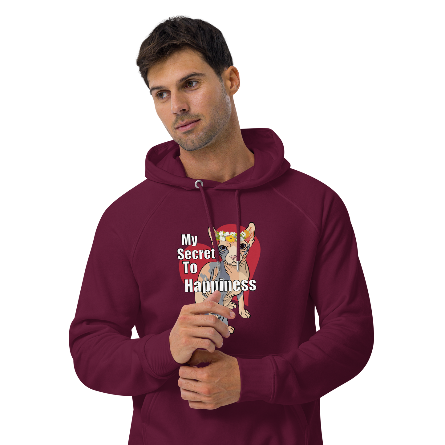 "MY SECRET TO HAPPINESS" UNISEX ECO TEE