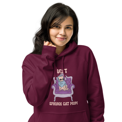 "BEST SPHYNX CAT MOM" UNISEX ECO HOODIE