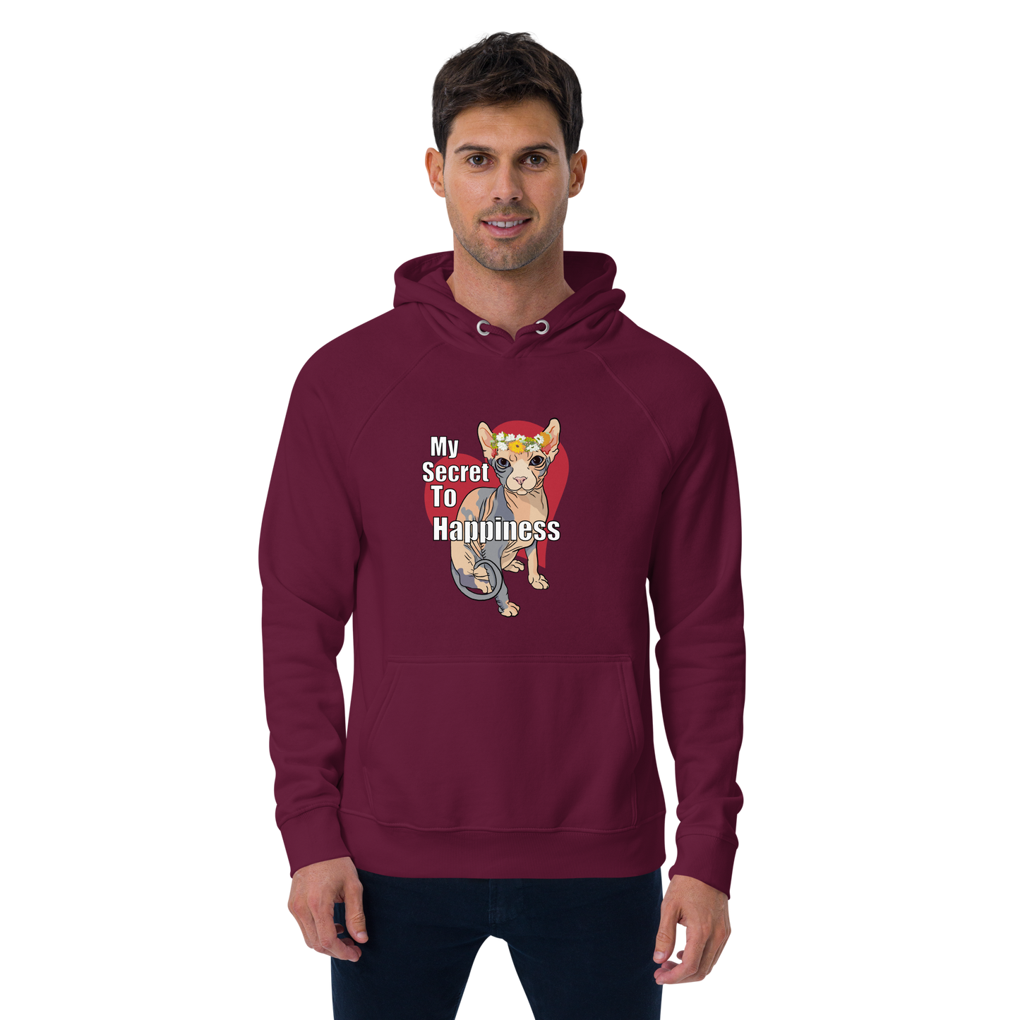 "MY SECRET TO HAPPINESS" UNISEX ECO TEE