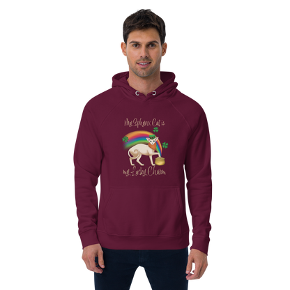"MY SPHYNX IS MY LUCKY CHARM" UNISEX ECO HOODIE