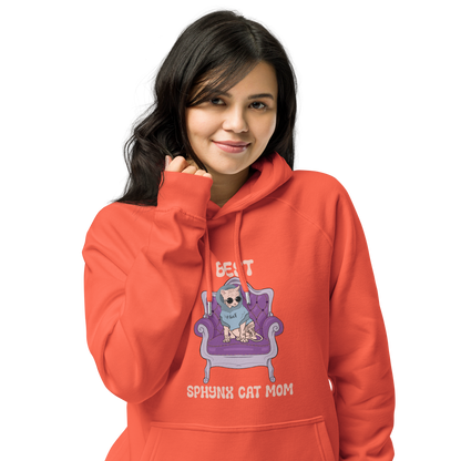 "BEST SPHYNX CAT MOM" UNISEX ECO HOODIE