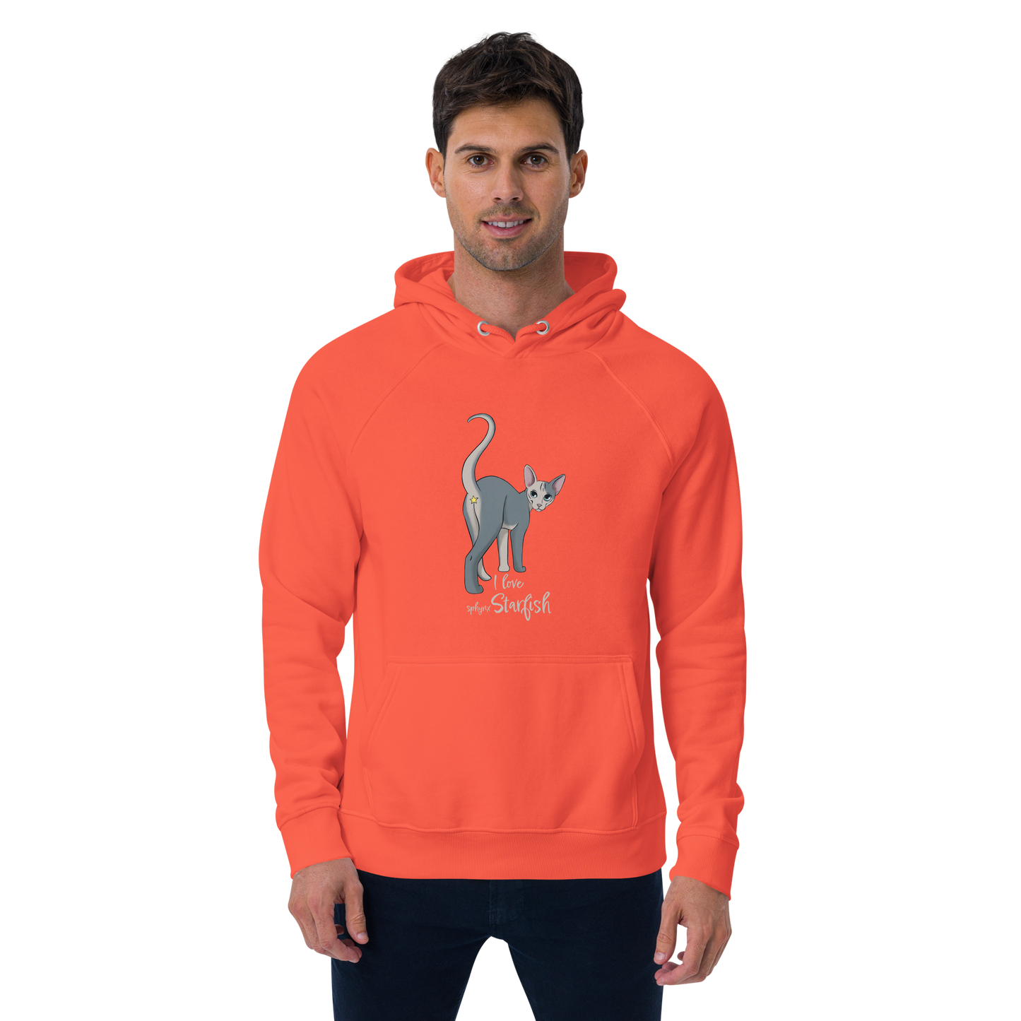 "I LOVE SPHYNX STARFISH" UNISEX ECO HOODIE