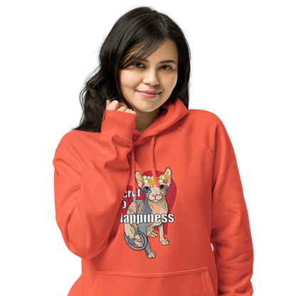 "MY SECRET TO HAPPINESS" ECO HOODIE