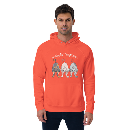 "NOTHING BUTT SPHYNX CATS" UNISEX ECO HOODIE