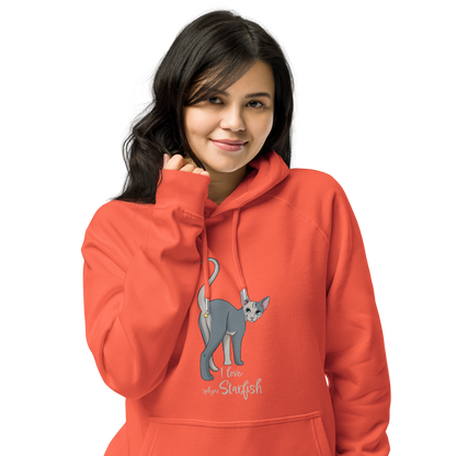 "I LOVE SPHYNX STARFISH" WOMEN'S ECO HOODIE