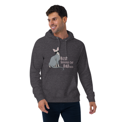 "BEST SPHYNX CAT DAD" UNISEX ECO HOODIE
