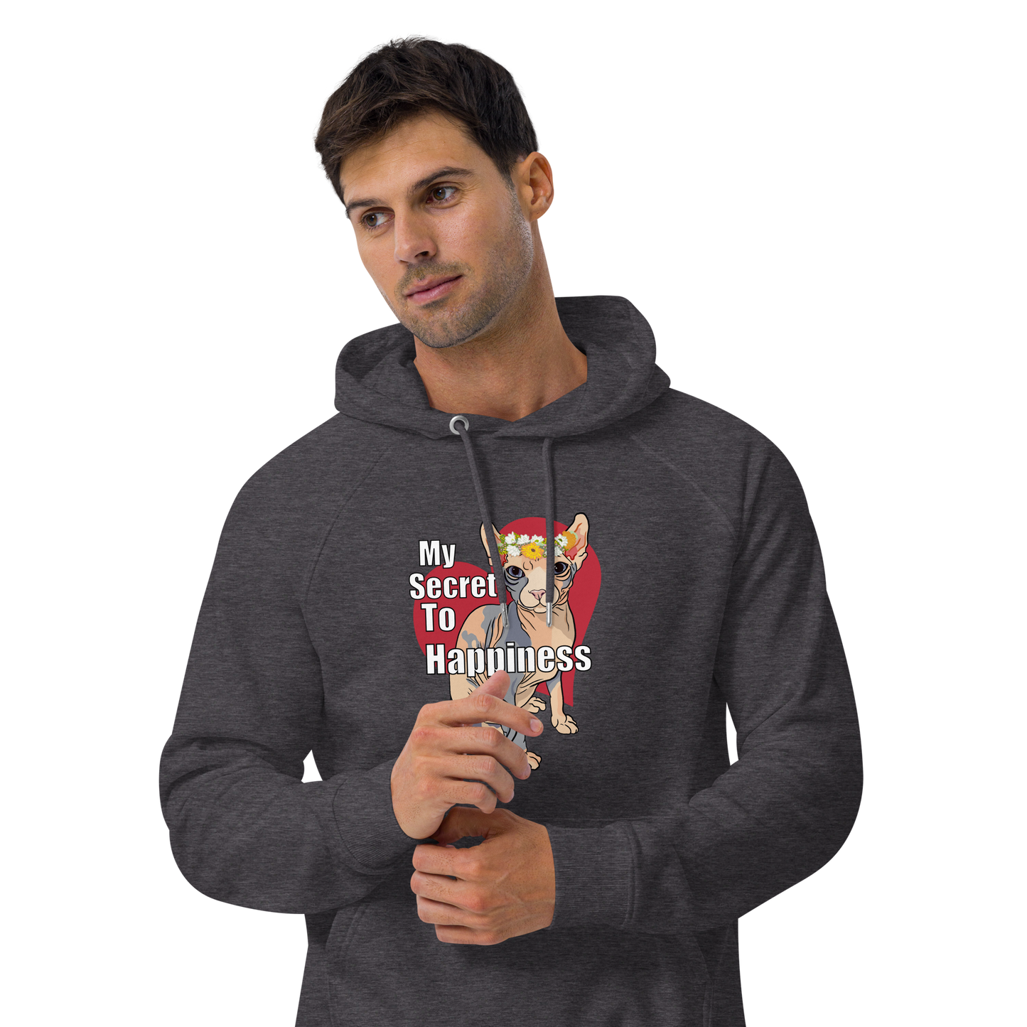 "MY SECRET TO HAPPINESS" UNISEX ECO TEE