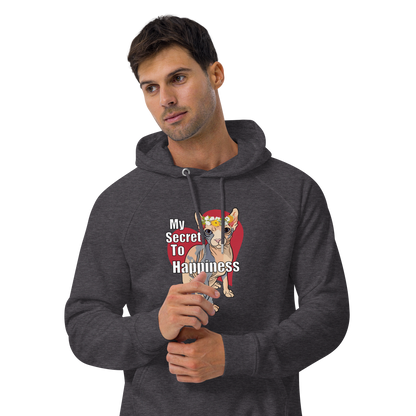 "MY SECRET TO HAPPINESS" UNISEX ECO TEE