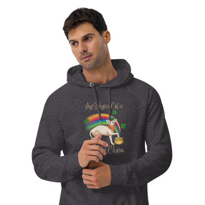 "MY SPHYNX IS MY LUCKY CHARM" UNISEX ECO HOODIE