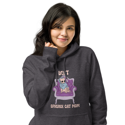 "BEST SPHYNX CAT MOM" UNISEX ECO HOODIE
