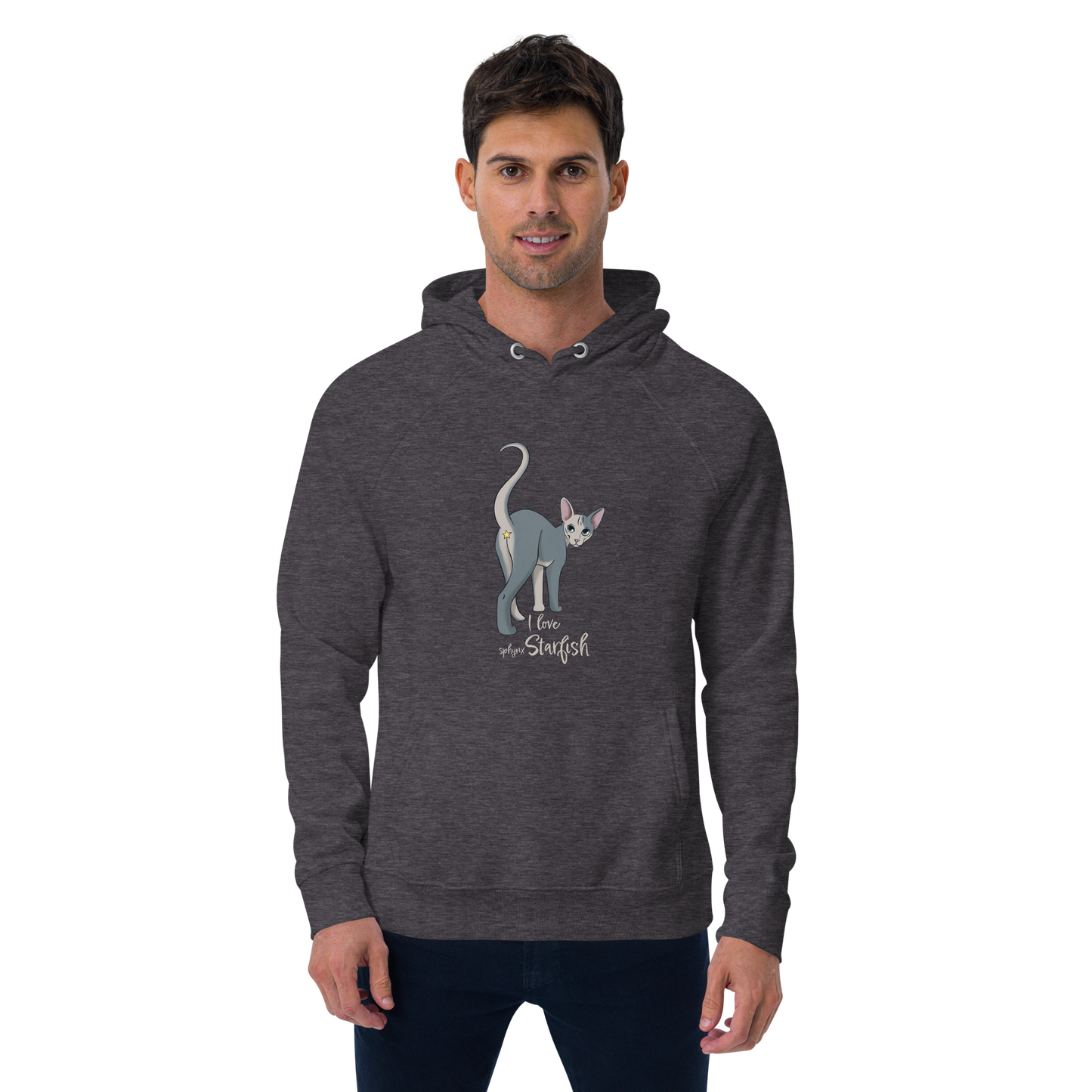 "I LOVE SPHYNX STARFISH" UNISEX ECO HOODIE