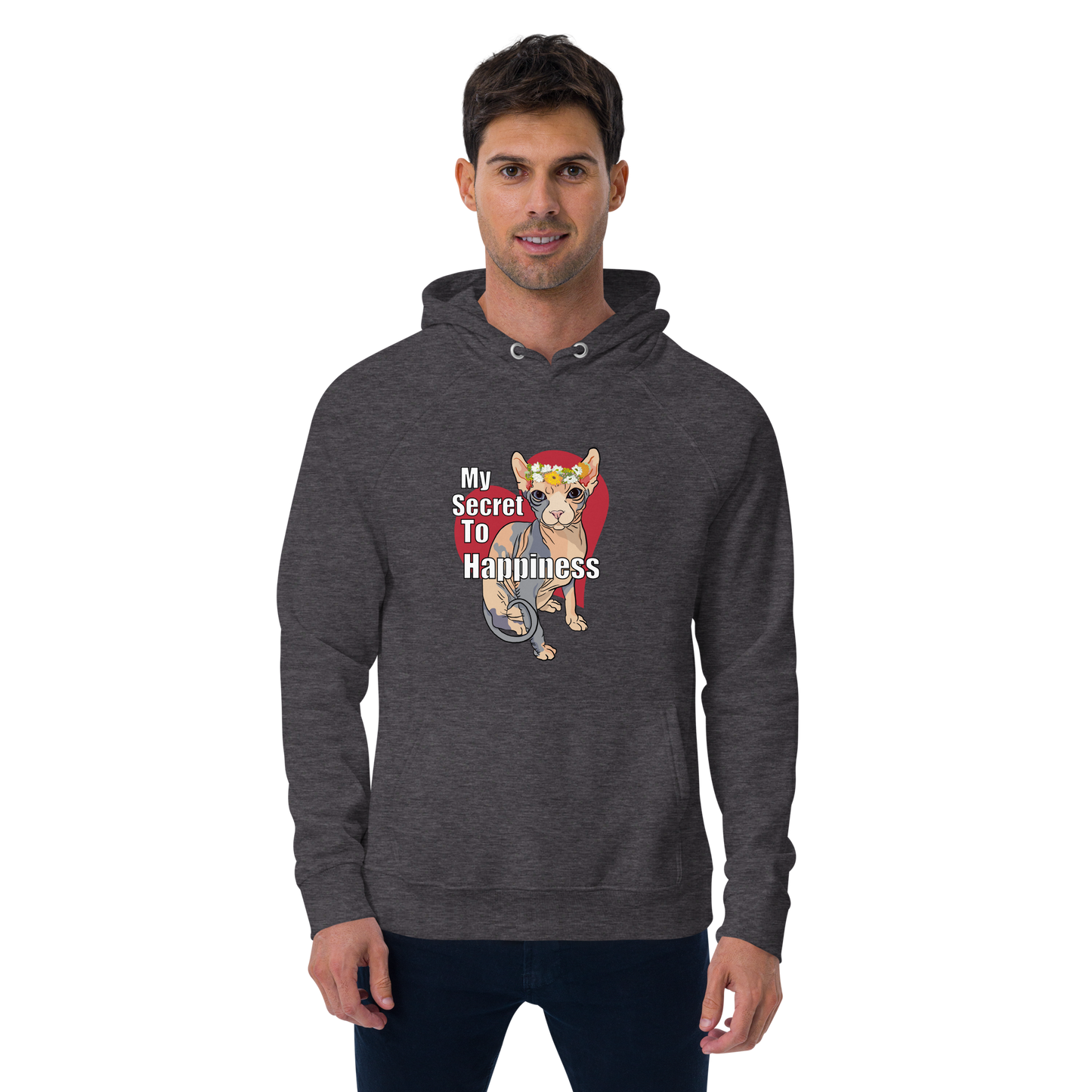 "MY SECRET TO HAPPINESS" UNISEX ECO TEE