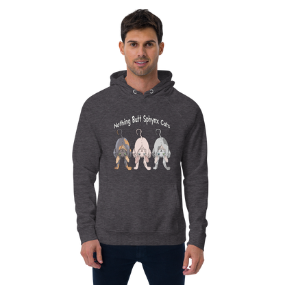 "NOTHING BUTT SPHYNX CATS" UNISEX ECO HOODIE