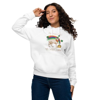 "MY SPHYNX IS MY LUCKY CHARM" WOMEN'S ECO HOODIE