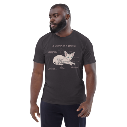 "ANATOMY OF A SPHYNX" UNISEX ORGANIC TEE