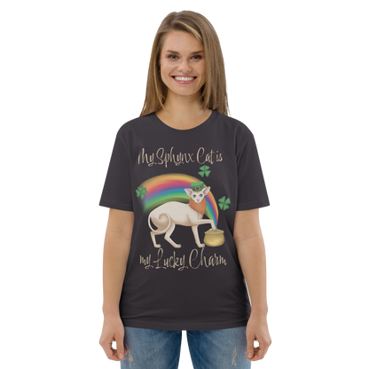 "MY SPHYNX CAT IS MY LUCKY CHARM" - UNISEX TEE
