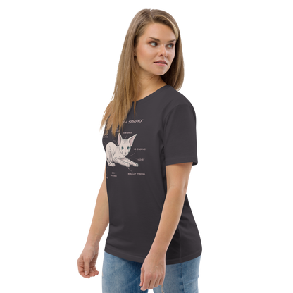 "ANATOMY OF A SPHYNX" UNISEX ORGANIC TEE