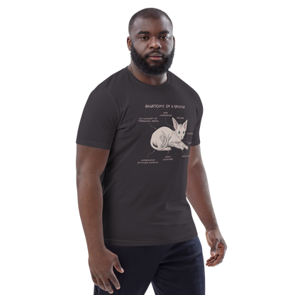 "ANATOMY OF A SPHYNX" UNISEX ORGANIC TEE