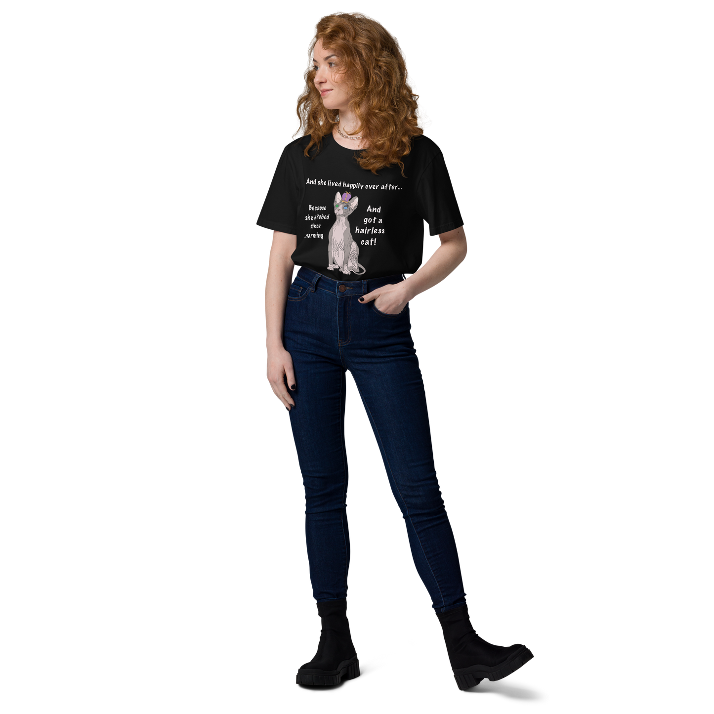 "DITCHED PRINCE CHARMING & GOT A SPHYNX CAT" ECO TEE