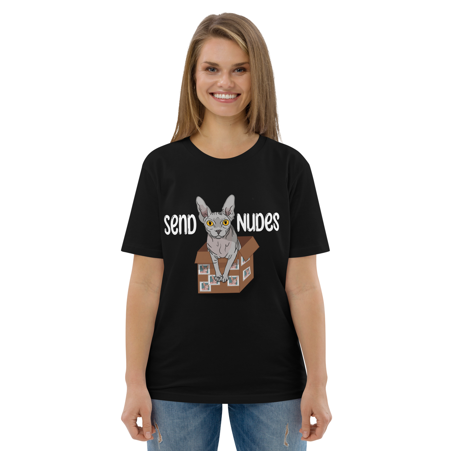 "SEND NUDES" UNISEX ECO TEE
