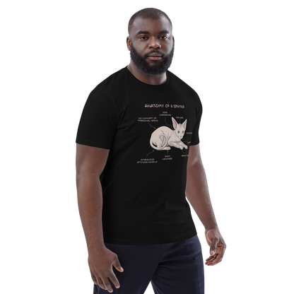 "ANATOMY OF A SPHYNX" UNISEX ORGANIC TEE